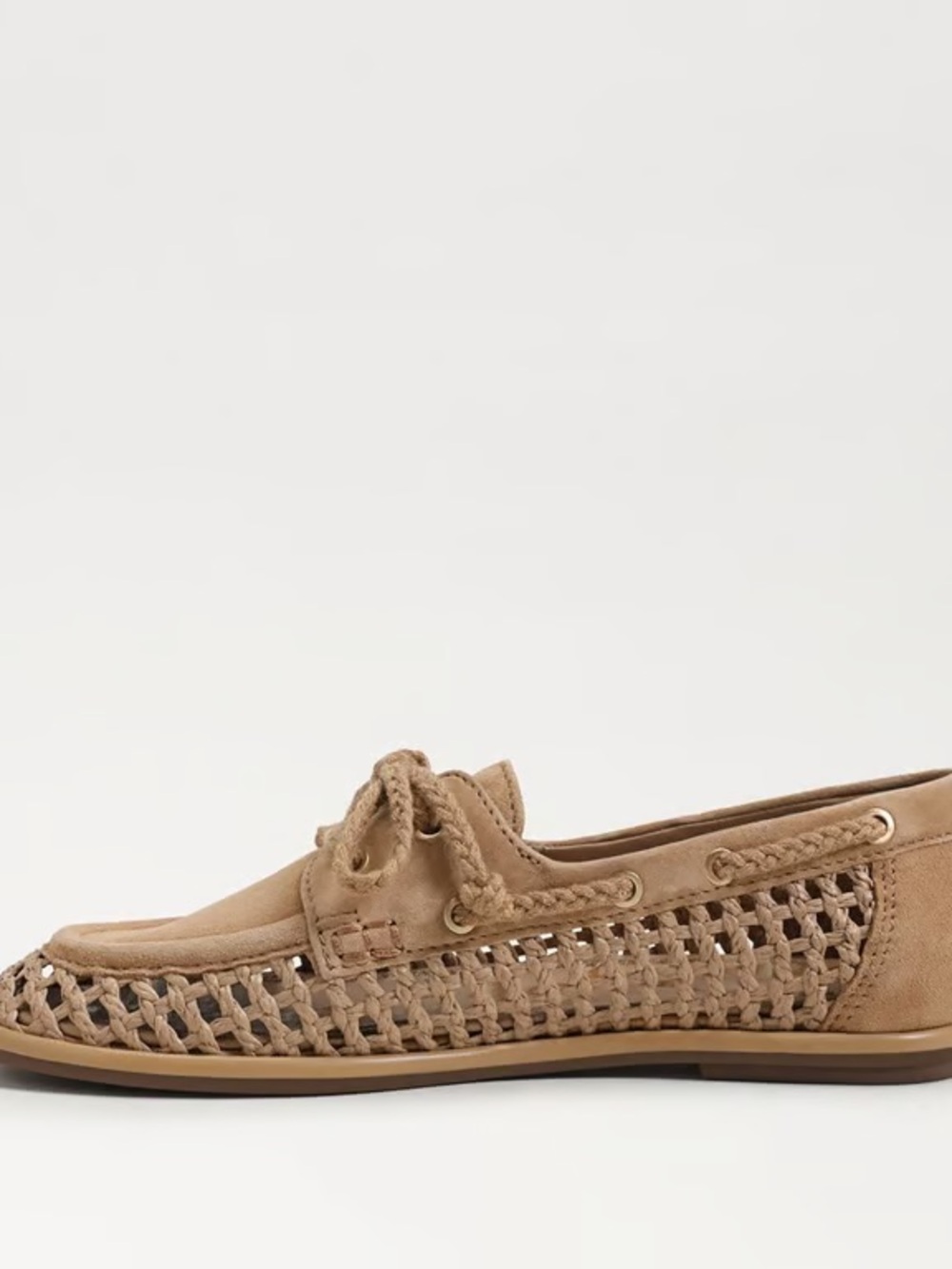 Sam Edelman Tan Suede Woven Loafer - Picture 3 of 9